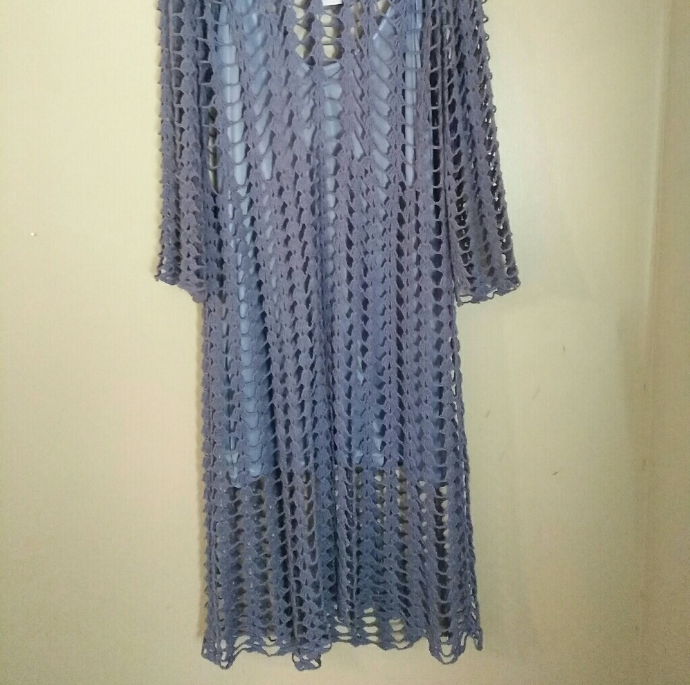 Beautiful crochet dress by Ashley Stewart